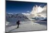 A Hiker Photographing the Winter Landscape (Val D'Ayas, Valle D'Aosta)-ClickAlps-Mounted Photographic Print