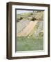 A Hillside, Giverny, 1887-Theodore Robinson-Framed Giclee Print