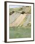 A Hillside, Giverny, 1887-Theodore Robinson-Framed Giclee Print