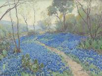 A Road through the Bluebonnets, C.1919 (Oil on Wood)-Julian Onderdonk-Giclee Print