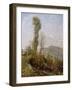 A Hillside Village in Provence, c.1910-14-Henry Herbert La Thangue-Framed Giclee Print