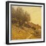 A Hillside Village in Provence-Henry Herbert La Thangue-Framed Giclee Print