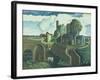 A Hilltop Church, 1930s-George Wright-Framed Giclee Print