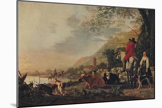 'A Hilly Landscape with Figures', c1655-Aelbert Cuyp-Mounted Giclee Print