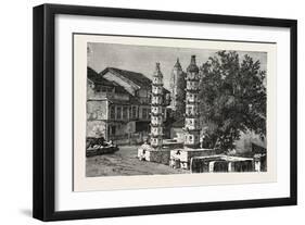 A Hindoo Pagoda at Malabar Hill, Near Bombay, India-null-Framed Giclee Print