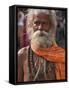A Hindu Holy Man, or Sadhu, Near Manikula on the Outskirts of Kolkata-Nigel Pavitt-Framed Stretched Canvas