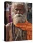 A Hindu Holy Man, or Sadhu, Near Manikula on the Outskirts of Kolkata-Nigel Pavitt-Stretched Canvas