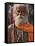 A Hindu Holy Man, or Sadhu, Near Manikula on the Outskirts of Kolkata-Nigel Pavitt-Framed Stretched Canvas