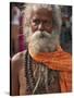 A Hindu Holy Man, or Sadhu, Near Manikula on the Outskirts of Kolkata-Nigel Pavitt-Stretched Canvas