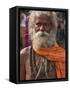 A Hindu Holy Man, or Sadhu, Near Manikula on the Outskirts of Kolkata-Nigel Pavitt-Framed Stretched Canvas