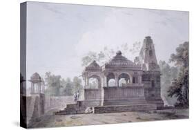 A Hindu Temple in the Fort of Rohtas, Bihar-Thomas & William Daniell-Stretched Canvas