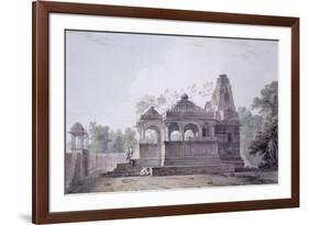 A Hindu Temple in the Fort of Rohtas, Bihar-Thomas & William Daniell-Framed Giclee Print