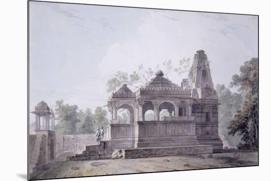 A Hindu Temple in the Fort of Rohtas, Bihar-Thomas & William Daniell-Mounted Giclee Print