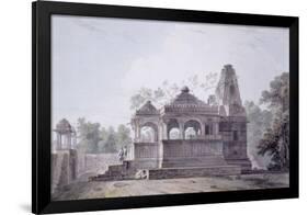 A Hindu Temple in the Fort of Rohtas, Bihar-Thomas & William Daniell-Framed Giclee Print