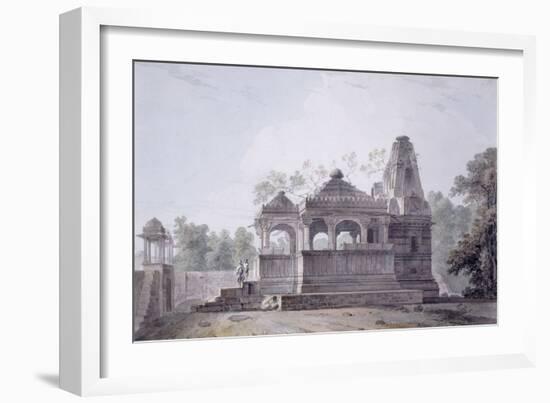 A Hindu Temple in the Fort of Rohtas, Bihar-Thomas & William Daniell-Framed Giclee Print