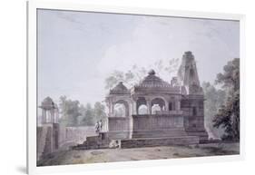 A Hindu Temple in the Fort of Rohtas, Bihar-Thomas & William Daniell-Framed Giclee Print