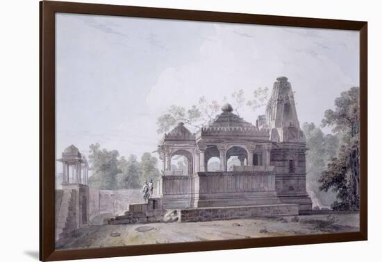 A Hindu Temple in the Fort of Rohtas, Bihar-Thomas & William Daniell-Framed Giclee Print