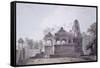 A Hindu Temple in the Fort of Rohtas, Bihar-Thomas & William Daniell-Framed Stretched Canvas