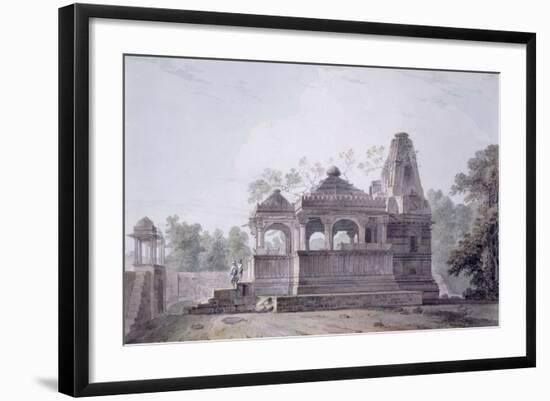 A Hindu Temple in the Fort of Rohtas, Bihar-Thomas & William Daniell-Framed Giclee Print