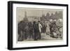 A Hiring and Statue Fair in the North of England-Alfred Edward Emslie-Framed Giclee Print