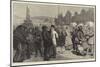 A Hiring and Statue Fair in the North of England-Alfred Edward Emslie-Mounted Giclee Print