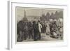 A Hiring and Statue Fair in the North of England-Alfred Edward Emslie-Framed Giclee Print