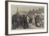 A Hiring and Statue Fair in the North of England-Alfred Edward Emslie-Framed Giclee Print