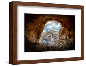 A Hole in the Wall-null-Framed Art Print