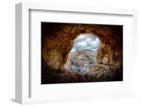 A Hole in the Wall-null-Framed Art Print