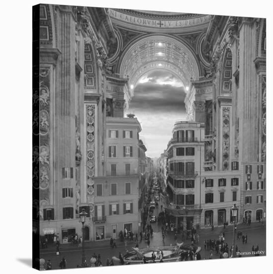 A Hole in the Wall-Thomas Barbey-Stretched Canvas