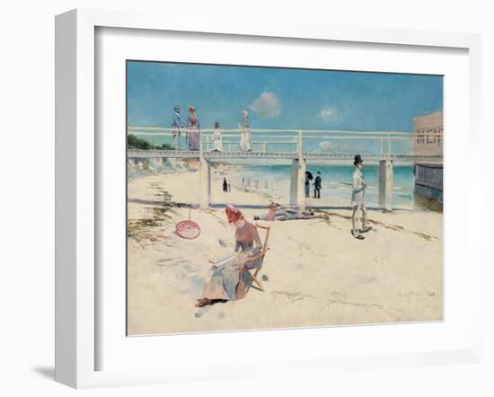 A Holiday at Mentone, 1888-Charles Edward Conder-Framed Giclee Print