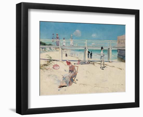 A Holiday at Mentone, 1888-Charles Edward Conder-Framed Premium Giclee Print