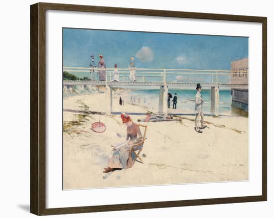 A Holiday at Mentone-Charles Conder-Framed Giclee Print