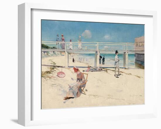 A Holiday at Mentone-Charles Conder-Framed Giclee Print