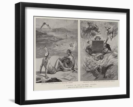 A Holiday in the Channel Islands-Sydney Prior Hall-Framed Giclee Print