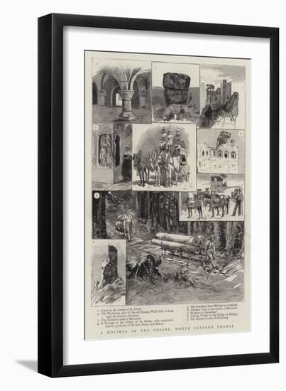 A Holiday in the Vosges, North Eastern France-null-Framed Giclee Print