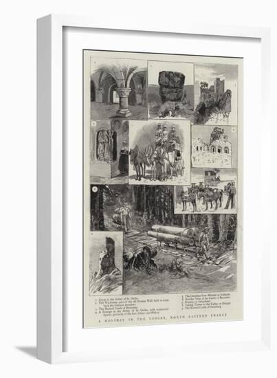 A Holiday in the Vosges, North Eastern France-null-Framed Giclee Print