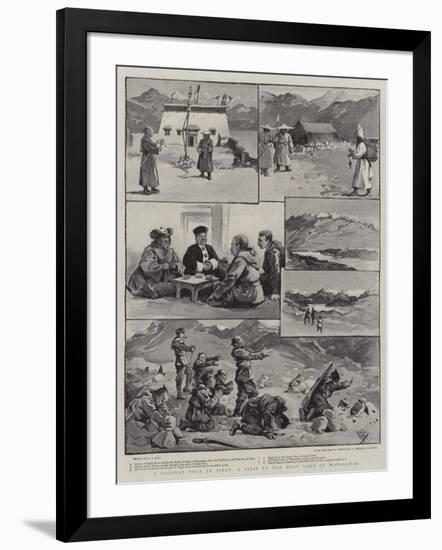 A Holiday Tour in Tibet, a Visit to the Holy Lake of Mansalwar-Alexander Stuart Boyd-Framed Giclee Print