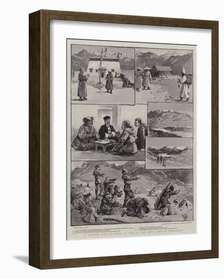 A Holiday Tour in Tibet, a Visit to the Holy Lake of Mansalwar-Alexander Stuart Boyd-Framed Giclee Print