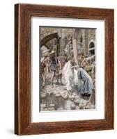 A Holy Woman Wipes the Face of Jesus, Illustration for 'The Life of Christ', C.1886-94-James Tissot-Framed Giclee Print
