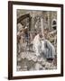 A Holy Woman Wipes the Face of Jesus, Illustration for 'The Life of Christ', C.1886-94-James Tissot-Framed Giclee Print