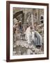 A Holy Woman Wipes the Face of Jesus, Illustration for 'The Life of Christ', C.1886-94-James Tissot-Framed Giclee Print