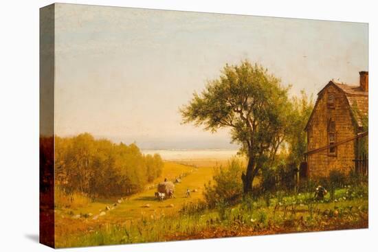 A Home by the Seaside, c.1872-Thomas Worthington Whittredge-Stretched Canvas