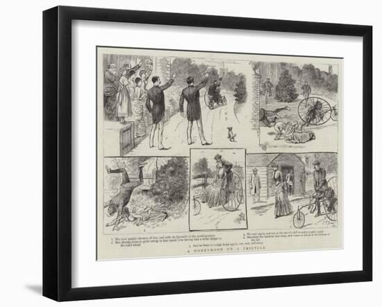 A Honeymoon on a Tricycle-null-Framed Giclee Print
