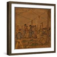 A Hop Field of Strikers and Farmers in Independence-Ronald Ginther-Framed Giclee Print