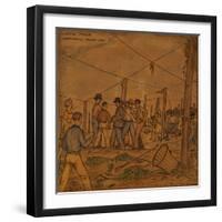 A Hop Field of Strikers and Farmers in Independence-Ronald Ginther-Framed Giclee Print