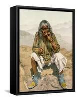 A Hopi Indian, 1900-American School-Framed Stretched Canvas