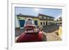 A horse-drawn cart known locally as a coche in Plaza Mayor, Trinidad, UNESCO World Heritage Site, C-Michael Nolan-Framed Photographic Print