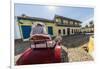 A horse-drawn cart known locally as a coche in Plaza Mayor, Trinidad, UNESCO World Heritage Site, C-Michael Nolan-Framed Photographic Print