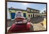 A horse-drawn cart known locally as a coche in Plaza Mayor, Trinidad, UNESCO World Heritage Site, C-Michael Nolan-Framed Photographic Print